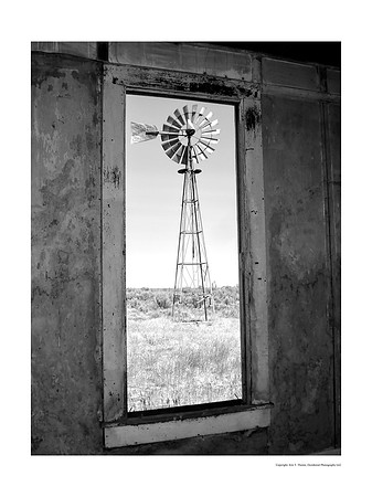Ghost Town Window Windmill
